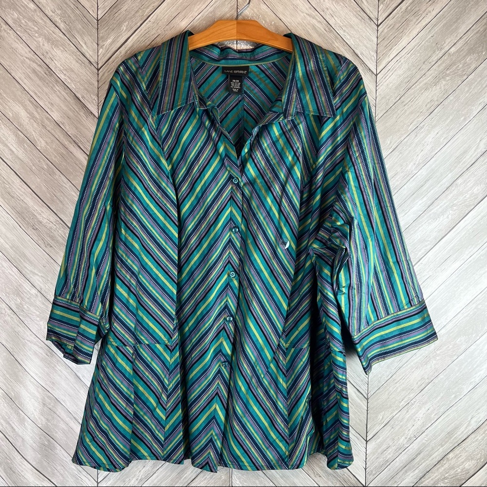 NWOT Lane Bryant Button Front Blouse 26